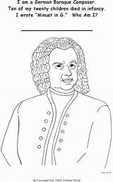 Baroque Johann Bach Composers sketch template
