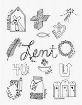 Lent Coloring Pages Wednesday Ash Printable Color Symbols Season Kids Lenten Holy Catholic Easter Children Religious Thursday Looks Week Activities sketch template