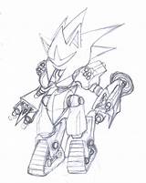 Sonic Mecha Armored Deviantart 2010 sketch template