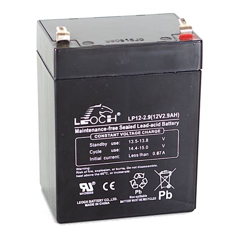 leoch lp   ah sealed battery leoch batteries