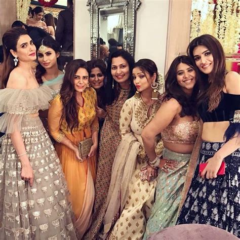 Ekta Kapoor With Her Gang Of Girls At Last Nights Diwali Party Inside
