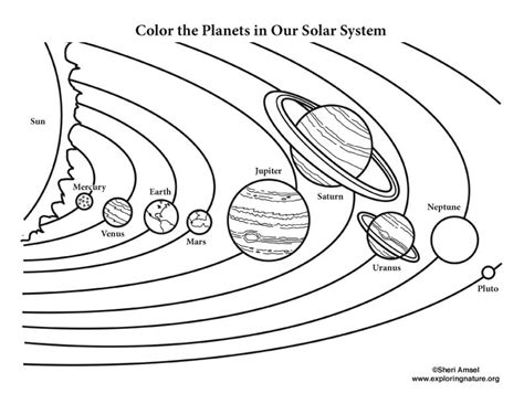 color  solar system
