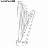 Harp Drawingforall Ayvazyan Stepan sketch template