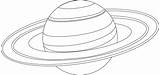 Saturn Planet Coloring Drawing Outline Pages Line Clipart Drawings Outlines Planets Jupiter Printable People Print Template Cliparts Book Plant Angle sketch template