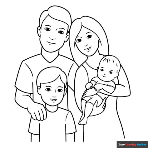 preschool family coloring pages