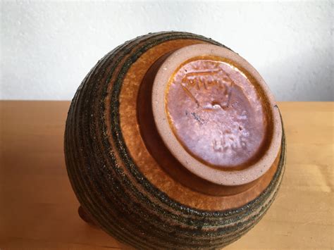 strehla vase  west german pottery
