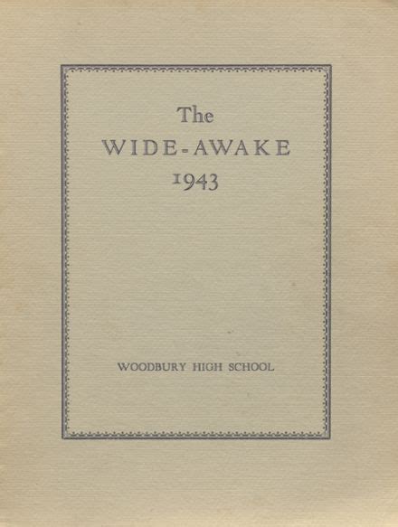 1943 Woodbury High School Yearbook Classmates