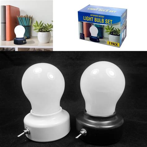 light bulb set portable lamp battery operated cool touch light closet lamp bed walmartcom