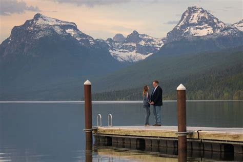 Glacier National Park In Montana Mirrors At Lake