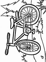 Coloring Bicycle Pages Printable Kids Color Bright Colors Favorite Choose sketch template