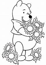 Coloring Walt Pooh Winnie sketch template