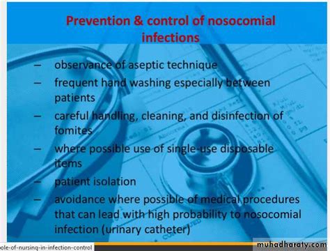 Nosocomial Infection Pptx Infectious Muhadharaty