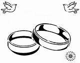Ring Coloring Rings Pages Drawing Anniversary Diamond Wedding Happy Engagement Drawings Cartoon 50th Draw Printable Clipart Marriage Orton Randy Getdrawings sketch template