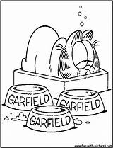 Garfield Odie sketch template