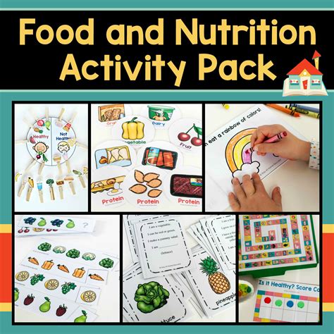 food  nutrition activity pack stay  home educator