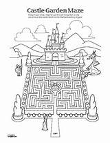 Maze Castle Mazes Hever sketch template