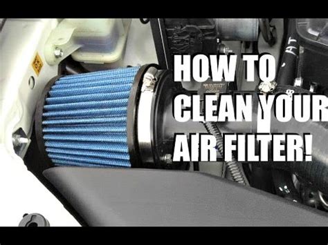 clean  cars air filter youtube