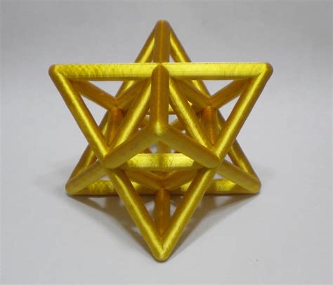 printed star tetrahedron  octahedron stellated etsy