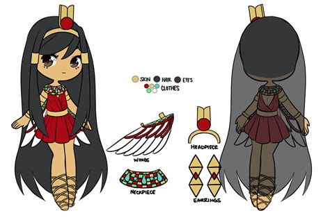 isis reference sheet school goddess form by memiha on