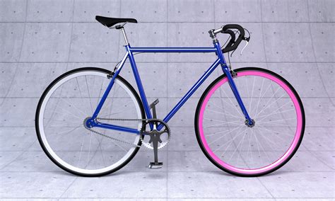 fixed gear bicycle  cgtrader