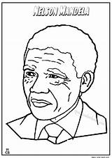 Mandela Nelson Coloring Drawing People Pages Famous History Colouring Printable Drawings Sheets Month Getdrawings Book Color Activities Print Visit Getcolorings sketch template