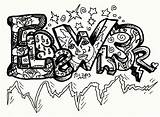 Coloring Pages Graffiti Teenagers Letters Word Names Popular Drawings Coloringhome Library Clipart sketch template