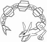 Rayquaza Coloring Getdrawings Pages sketch template