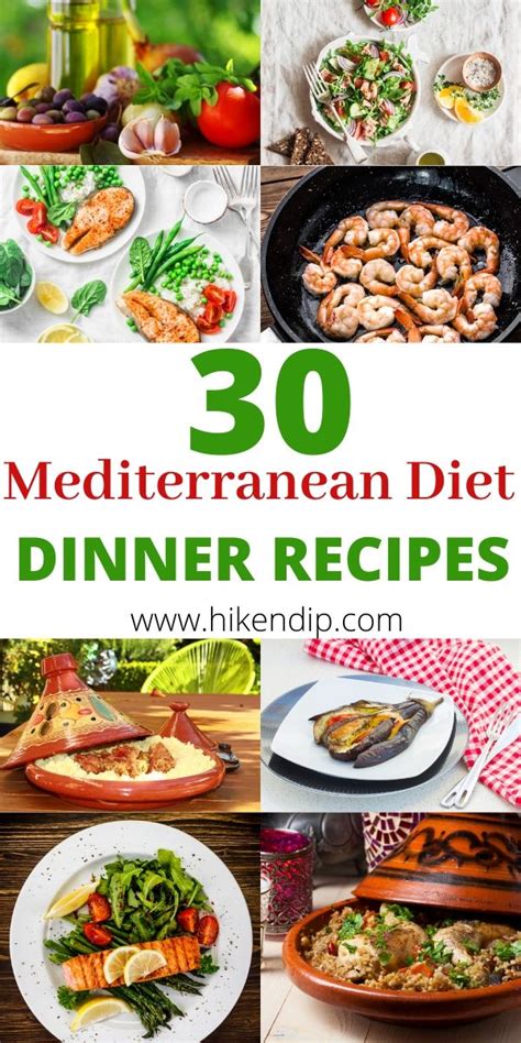 mediterranean diet dinner recipes perfect  beginners hike  dip