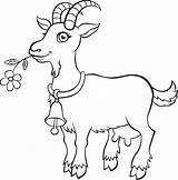Goat Coloring Printable Getcolorings sketch template