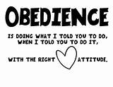 Obedience Coloring sketch template