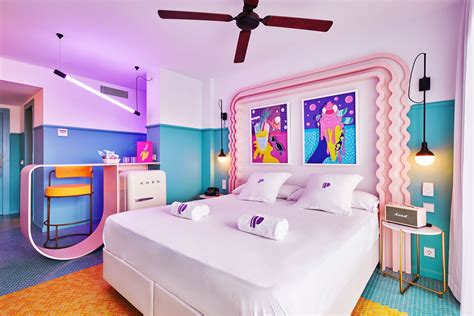 paradiso ibiza art room ju schnee hotel bedroom design neon