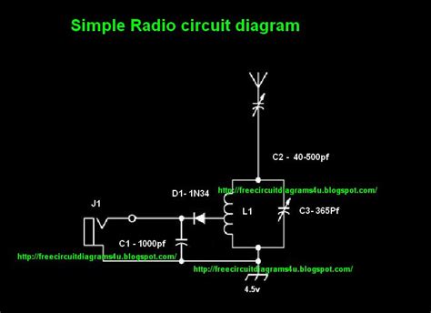 simple radio circit diagram circuit schematic  explanation electronic circuit collection
