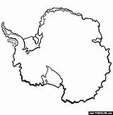 Antarctica Antartica Continents Continent Thecolor Designlooter sketch template