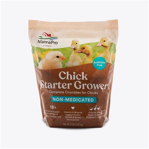 Chick Feed Medicated Chick Starter Grower Manna Pro