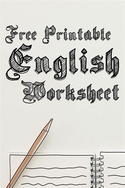 printable english worksheets    worksheetocom
