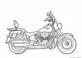 Coloring Motorcycle Pages Police Colouring Kids Motorcycles Sheet Print Coloriage Cartoon Template sketch template