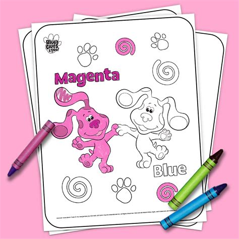 blues clues  printable coloring page nickelodeon parents