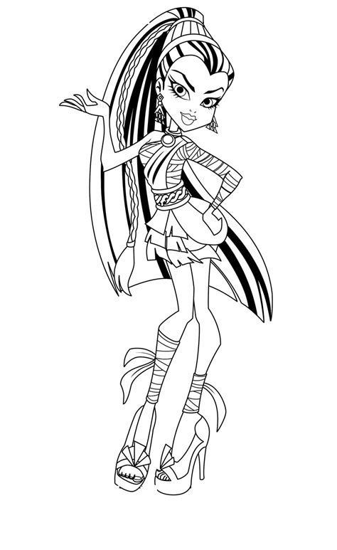 printable monster high coloring pages  kids