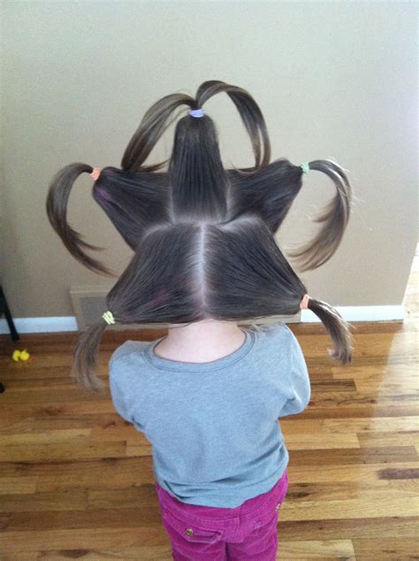 great idea  crazy hair day  school  hair star