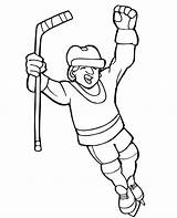 Hockey Player Coloring Score Drawing Field Netart Getdrawings Print Color sketch template