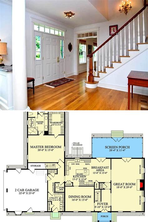 traditional colonial floor plans image