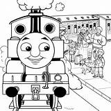 Thomas Train Pages Coloring Friends Printable Colouring Cartoon Monster Le Kids sketch template