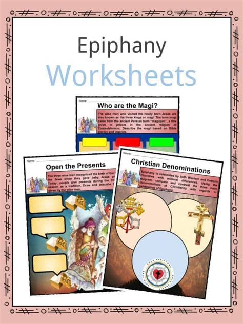 epiphany  feast    kings facts worksheets