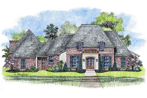 country french house plan  bonus room kb architectural designs house plans
