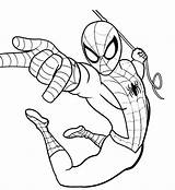Spiderman Superhero sketch template