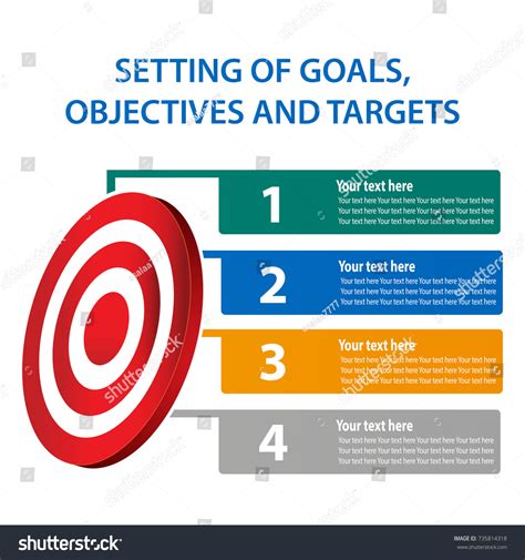 objectives info graph images stock  vectors shutterstock