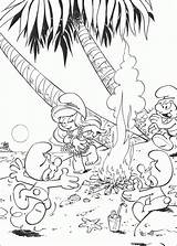 Kolorowanki Smerfy Kolorowanka Smurf Smurfs Druku Dzieci Smurfette sketch template