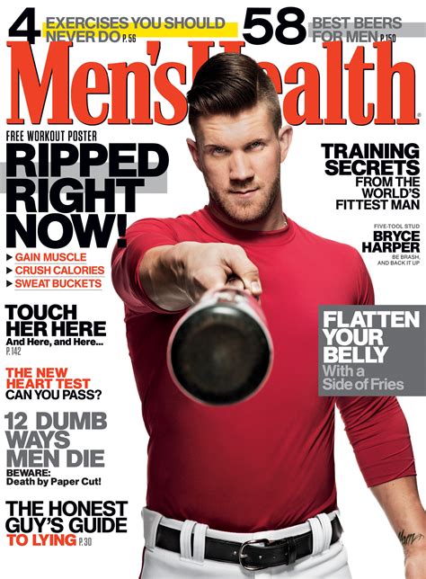 Bryce Harpers Mens Health Cover The Washington Post
