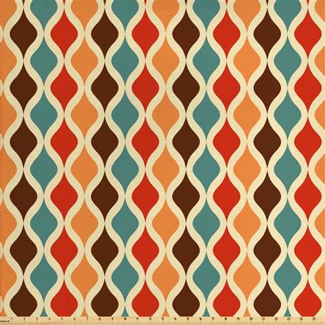 retro fabric   yard funk  vintage pattern composition