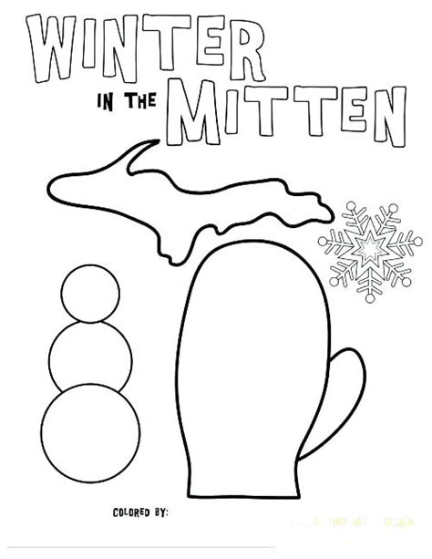 mitten coloring pages  getcoloringscom  printable